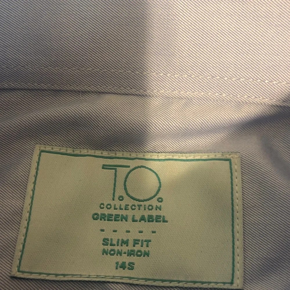 T.O.collection green label boys slim fit dress shirt size 14s